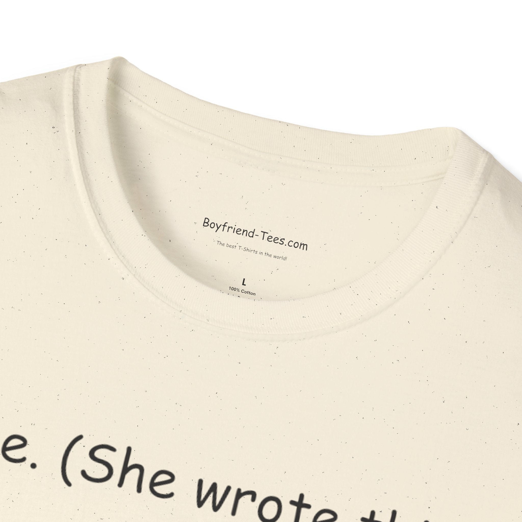 Personalized Unisex Softstyle T-Shirt - "Mine. (She wrote this)" - Cute Gift, Casual Wear, Feminine Charm, Everyday Outfit, Unique [...]