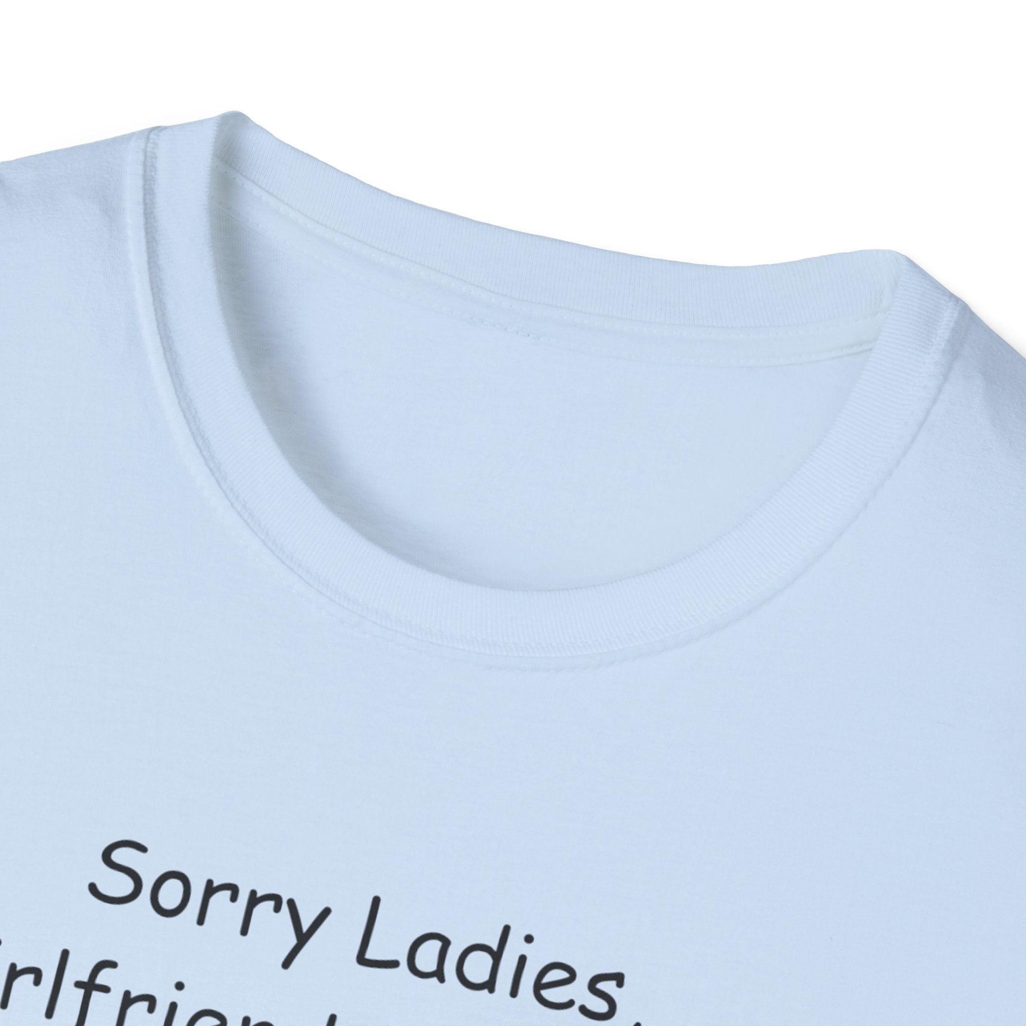 Sorry Ladies Unisex Softstyle T-Shirt, Funny Tee for Couples, LGBTQ+ Pride Shirt, Casual Wear, Gift for Him/Her