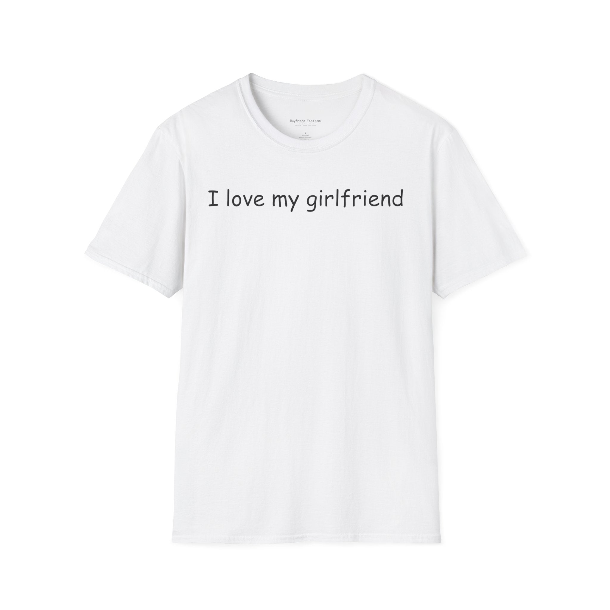 Simple Love T-Shirt | I Love My Girlfriend Tee, Gift for Girlfriend, Casual Style, Anniversary, Valentine's Day, Everyday Wear