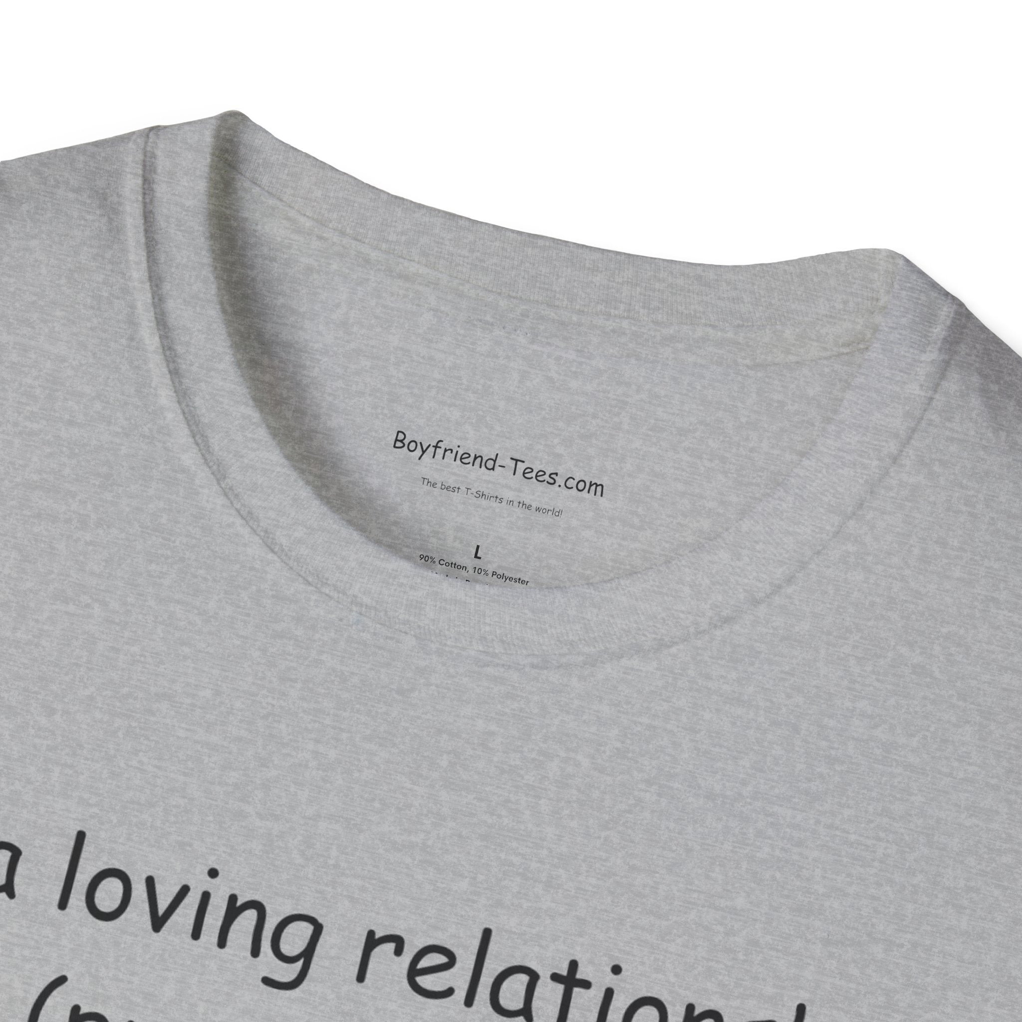 Cute Relationship Unisex T-Shirt, Funny Gift, Casual Wear, Couple's Apparel, Love T-Shirt, Ideal for Valentine's Day