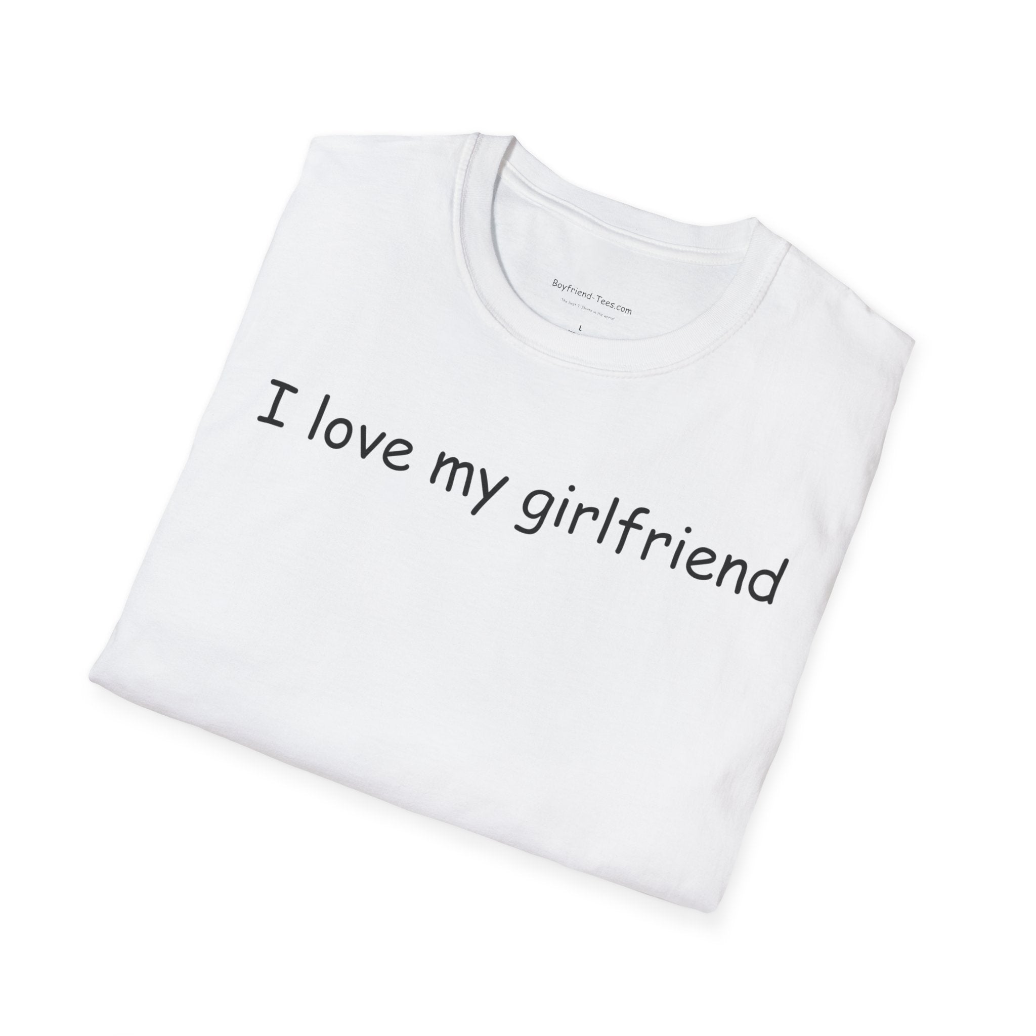 Simple Love T-Shirt | I Love My Girlfriend Tee, Gift for Girlfriend, Casual Style, Anniversary, Valentine's Day, Everyday Wear