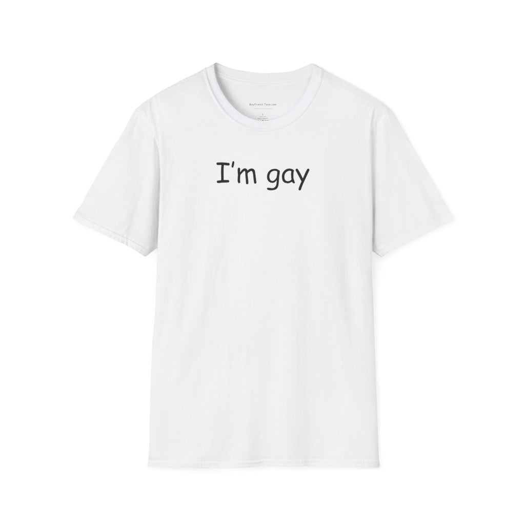 Funny "I'm Gay" Tee shirt, gag gift