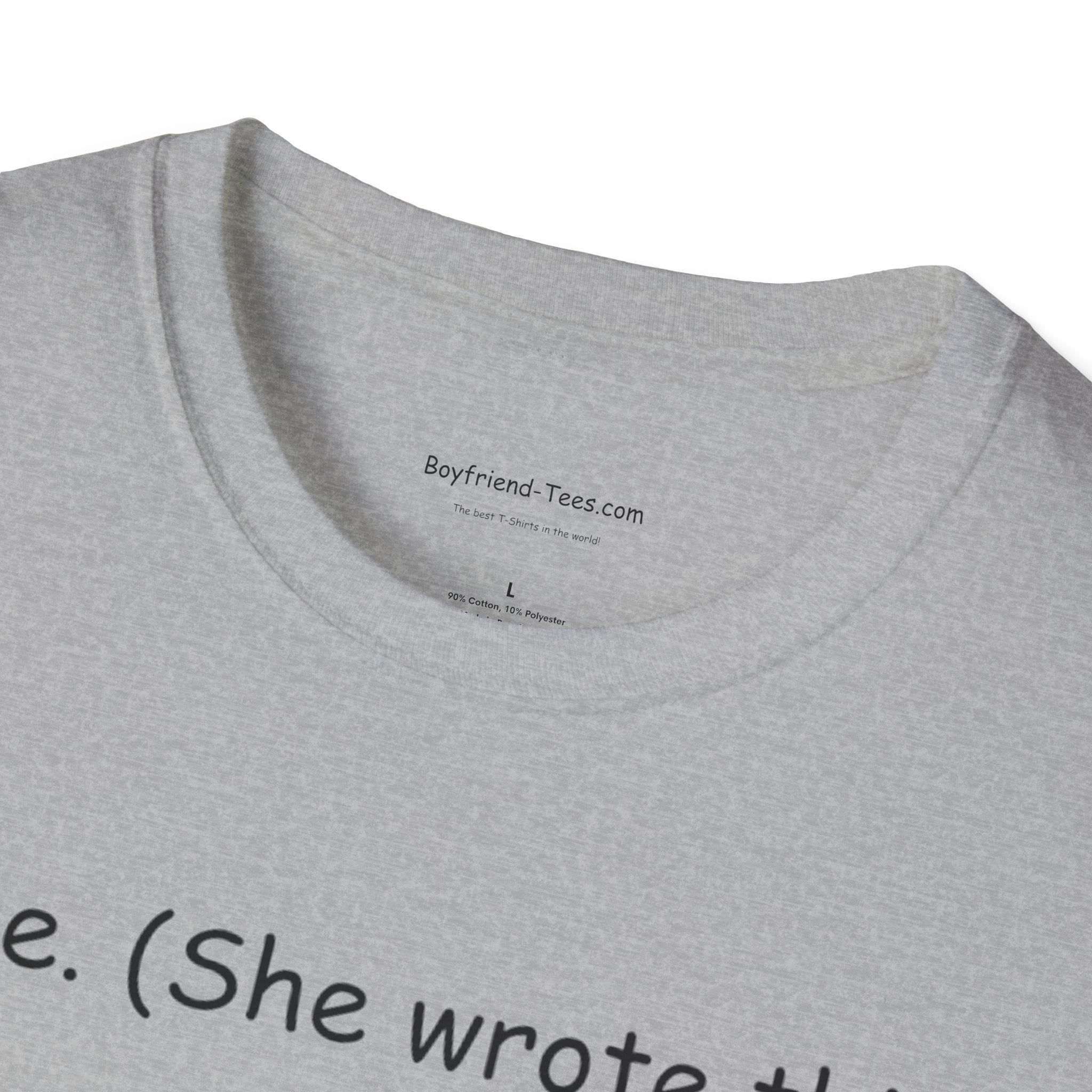 Personalized Unisex Softstyle T-Shirt - "Mine. (She wrote this)" - Cute Gift, Casual Wear, Feminine Charm, Everyday Outfit, Unique [...]