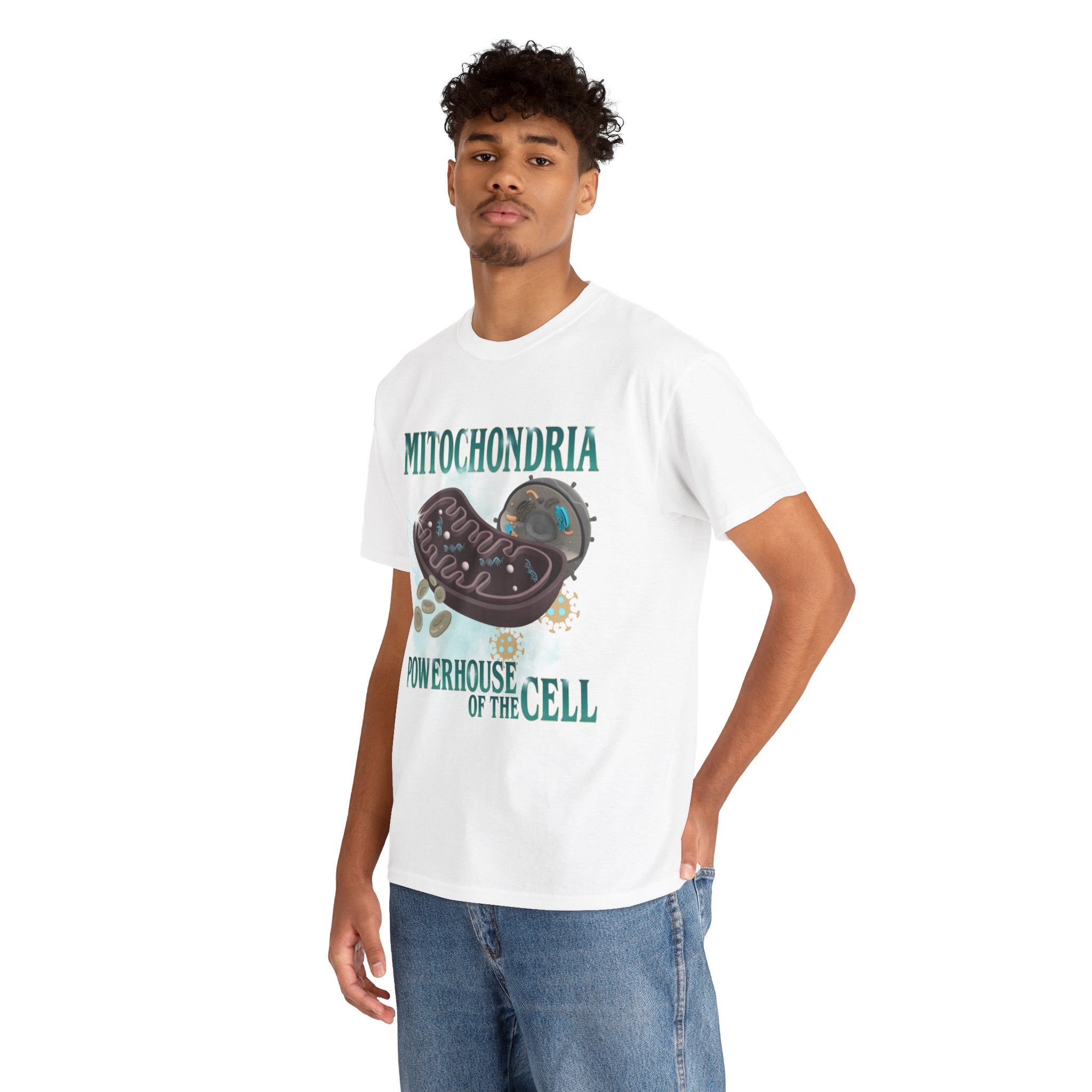Mitochondria Tee, Unisex Heavy Cotton Tee