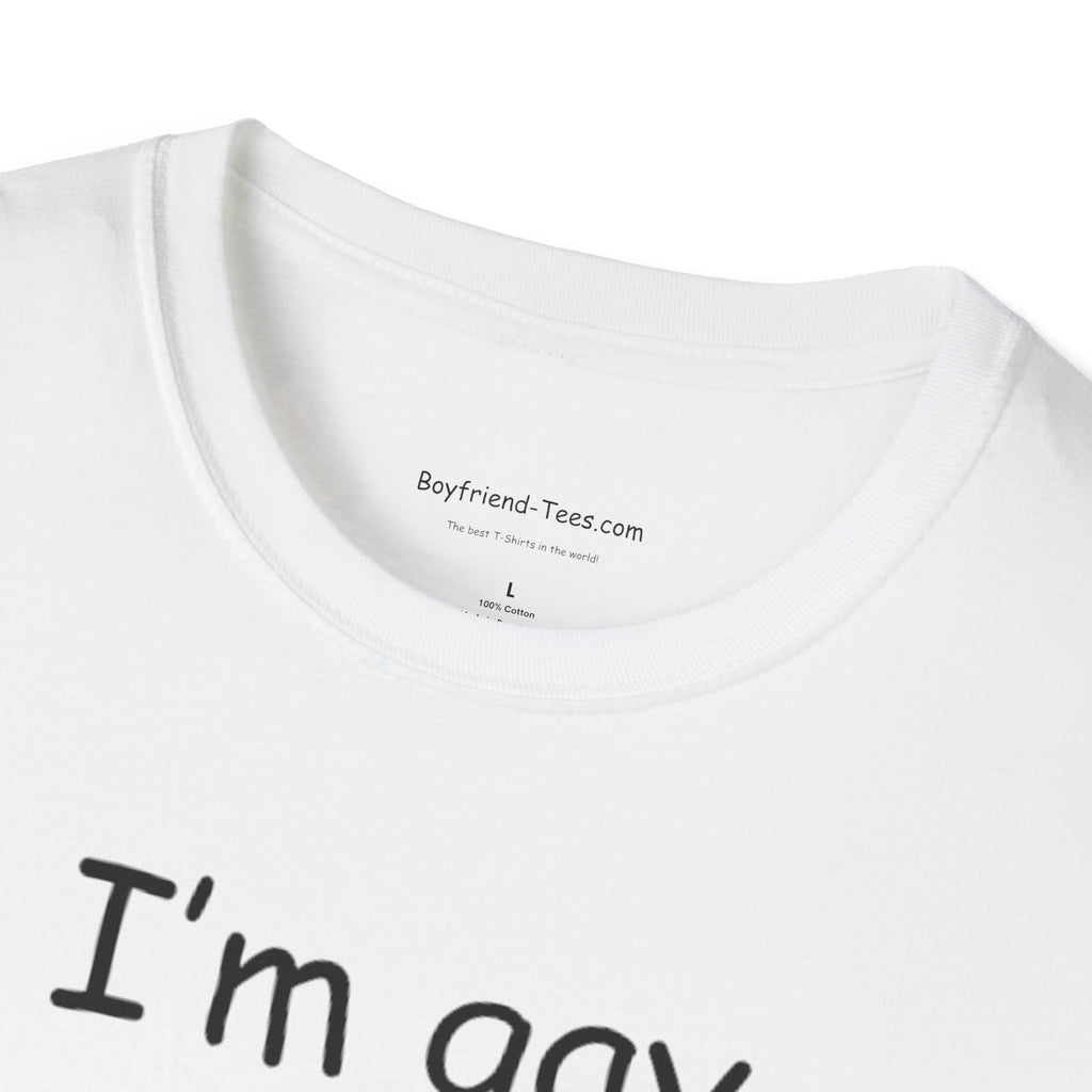 Funny "I'm Gay" Tee shirt, gag gift