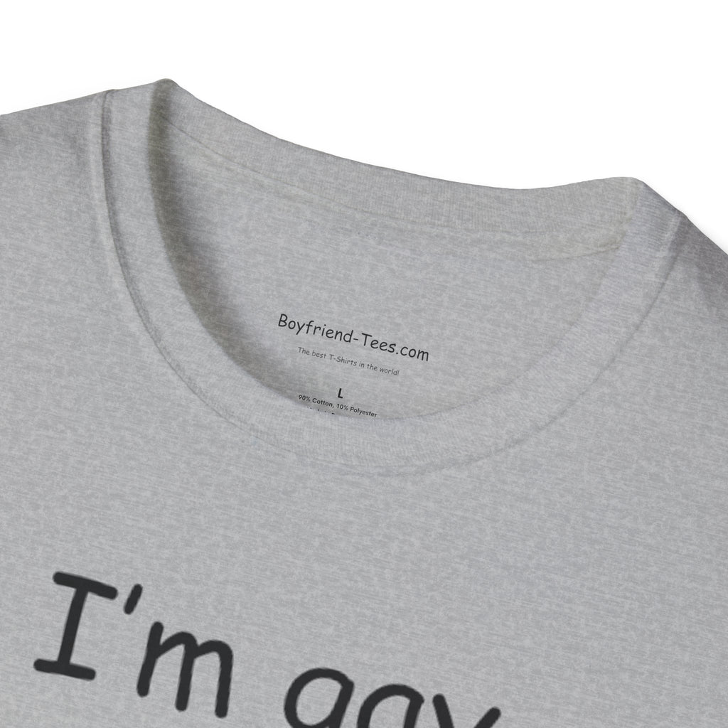 Funny "I'm Gay" Tee shirt, gag gift