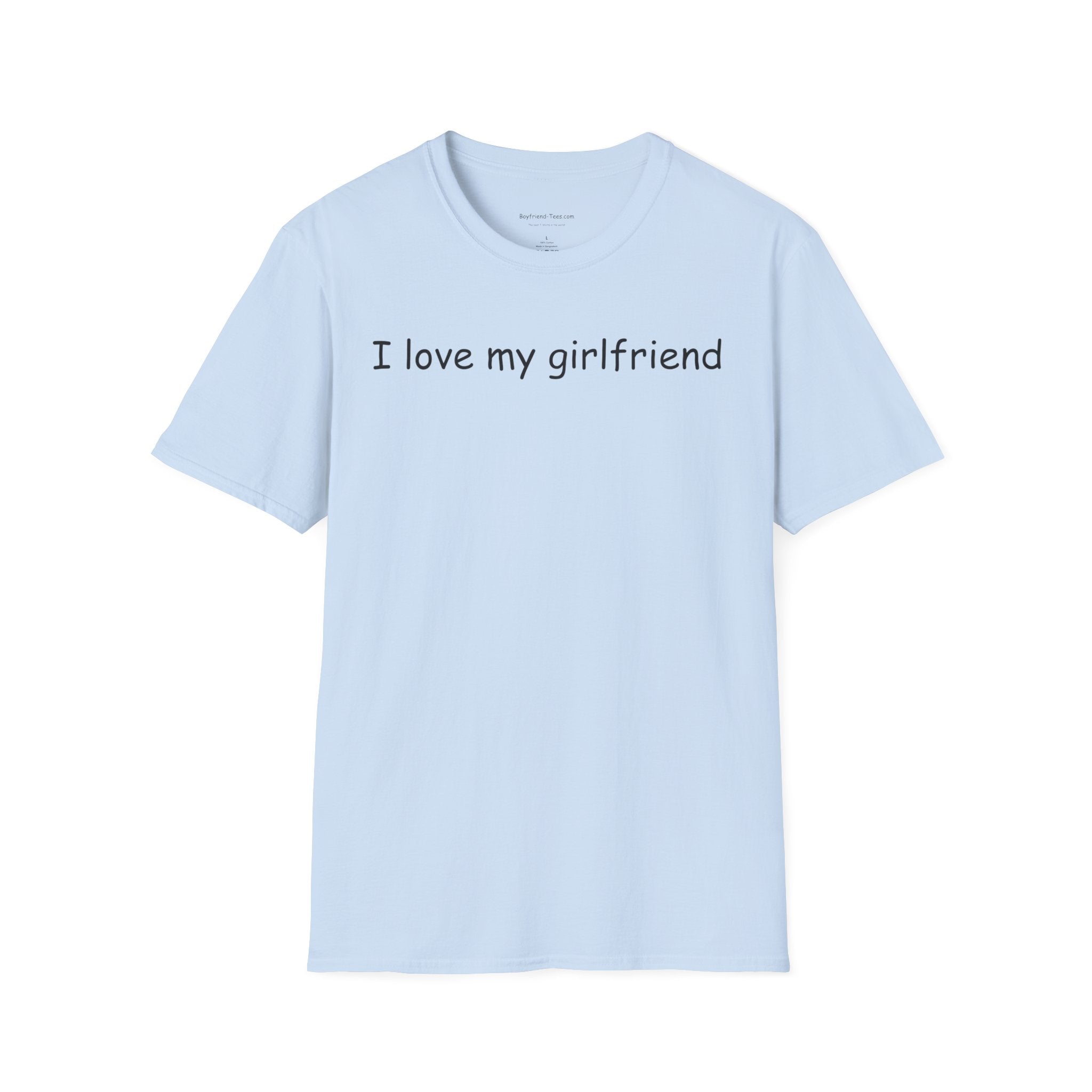 Simple Love T-Shirt | I Love My Girlfriend Tee, Gift for Girlfriend, Casual Style, Anniversary, Valentine's Day, Everyday Wear