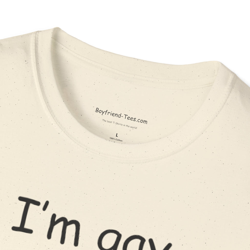 Funny "I'm Gay" Tee shirt, gag gift