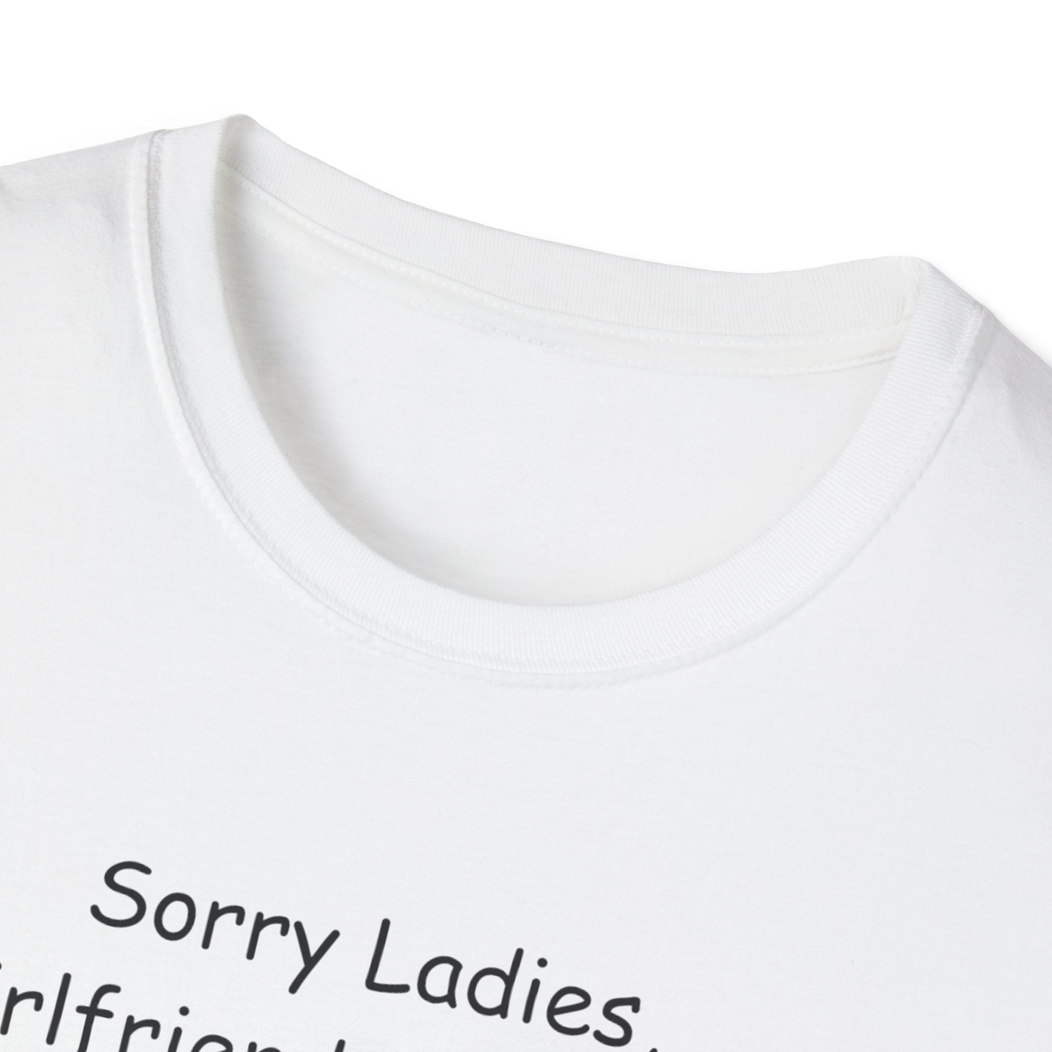 Sorry Ladies Unisex Softstyle T-Shirt, Funny Tee for Couples, LGBTQ+ Pride Shirt, Casual Wear, Gift for Him/Her