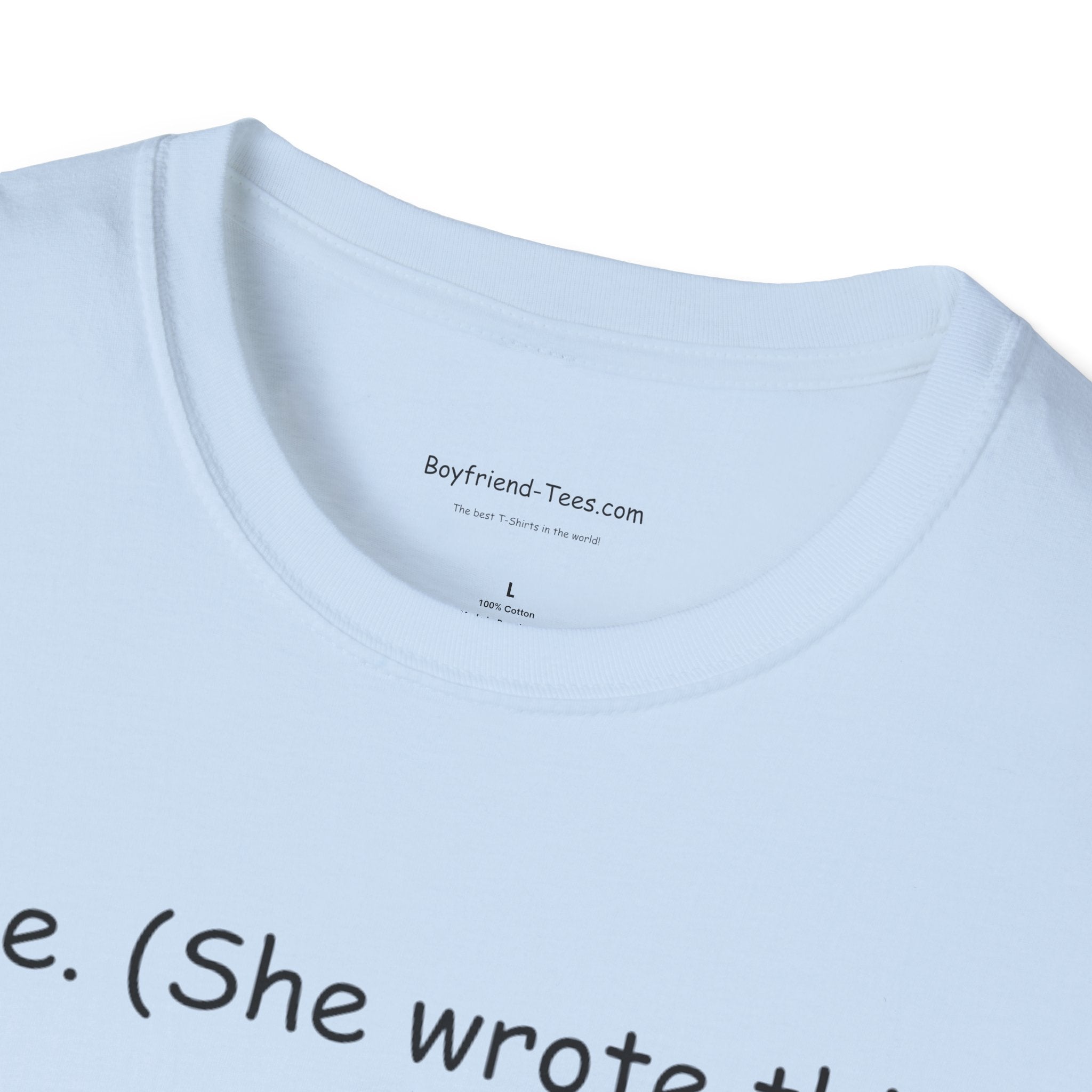 Personalized Unisex Softstyle T-Shirt - "Mine. (She wrote this)" - Cute Gift, Casual Wear, Feminine Charm, Everyday Outfit, Unique [...]